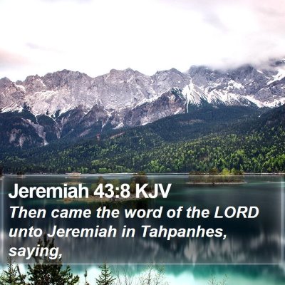 Jeremiah 43:8 KJV Bible Verse Image