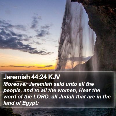 Jeremiah 44:24 KJV Bible Verse Image
