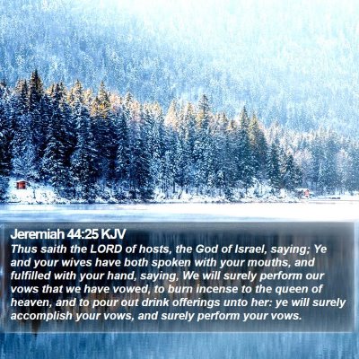 Jeremiah 44:25 KJV Bible Verse Image