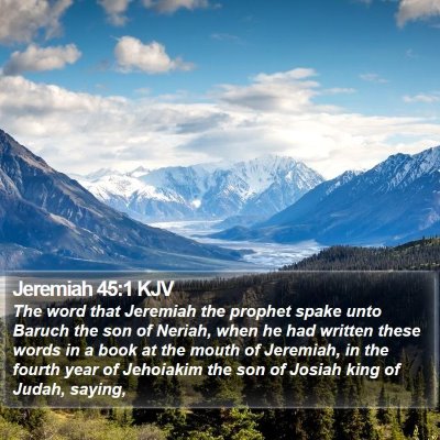 Jeremiah 45:1 KJV Bible Verse Image