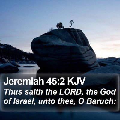 Jeremiah 45:2 KJV Bible Verse Image