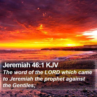 Jeremiah 46:1 KJV Bible Verse Image