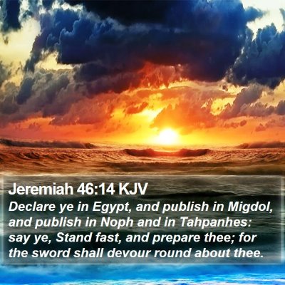 Jeremiah 46:14 KJV Bible Verse Image