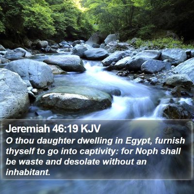 Jeremiah 46:19 KJV Bible Verse Image