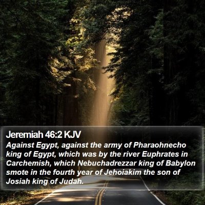 Jeremiah 46:2 KJV Bible Verse Image