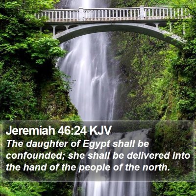Jeremiah 46:24 KJV Bible Verse Image