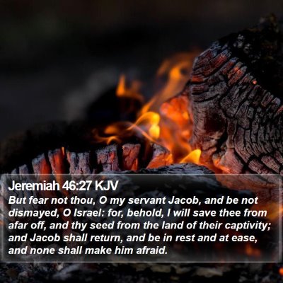 Jeremiah 46:27 KJV Bible Verse Image