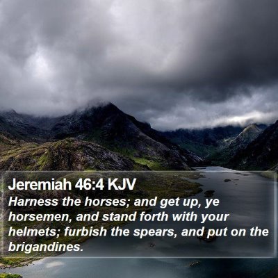 Jeremiah 46:4 KJV Bible Verse Image