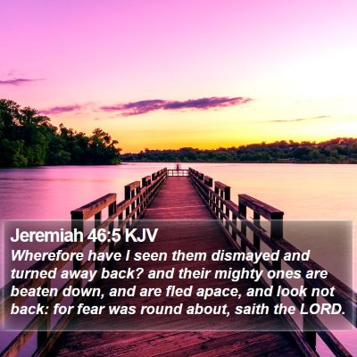 Jeremiah 46:5 KJV Bible Verse Image
