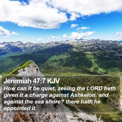 Jeremiah 47:7 KJV Bible Verse Image