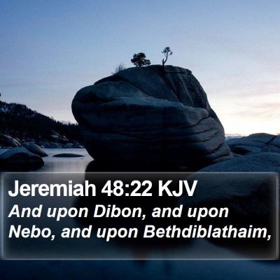 Jeremiah 48:22 KJV Bible Verse Image