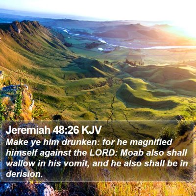 Jeremiah 48:26 KJV Bible Verse Image