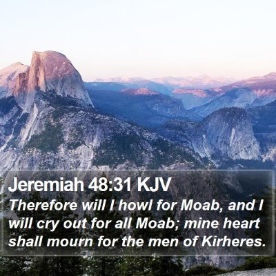 Jeremiah 48:31 KJV Bible Verse Image