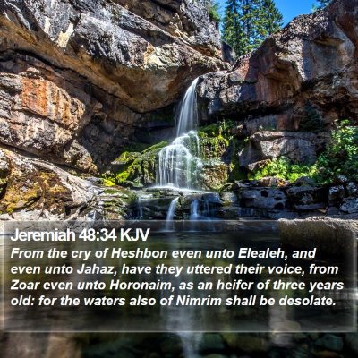 Jeremiah 48:34 KJV Bible Verse Image