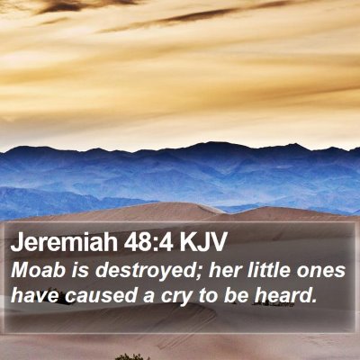Jeremiah 48:4 KJV Bible Verse Image