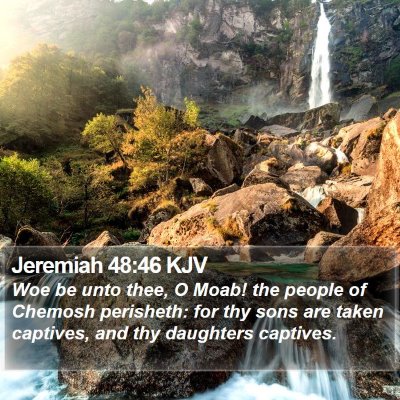 Jeremiah 48:46 KJV Bible Verse Image