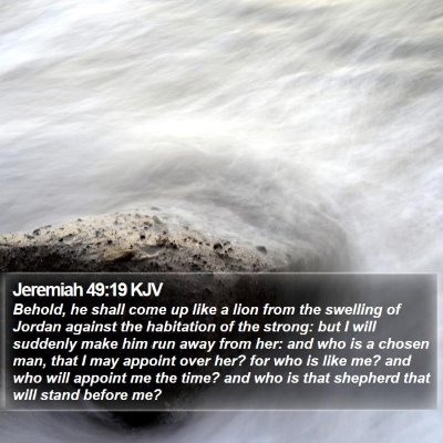 Jeremiah 49:19 KJV Bible Verse Image