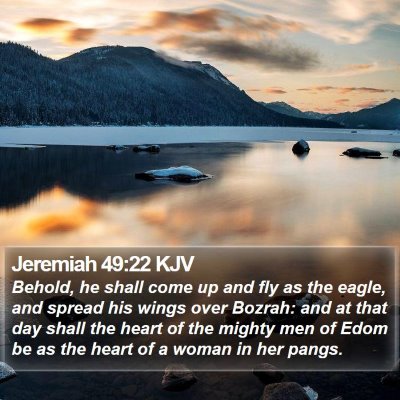 Jeremiah 49:22 KJV Bible Verse Image