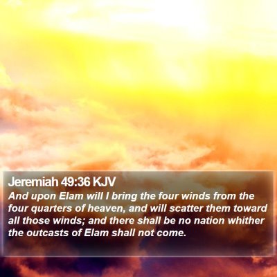 Jeremiah 49:36 KJV Bible Verse Image