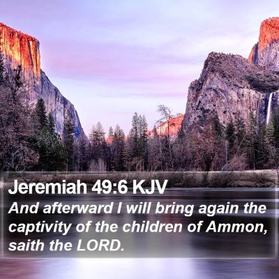 Jeremiah 49:6 KJV Bible Verse Image