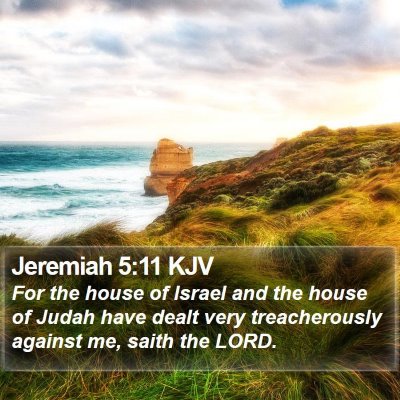 Jeremiah 5:11 KJV Bible Verse Image