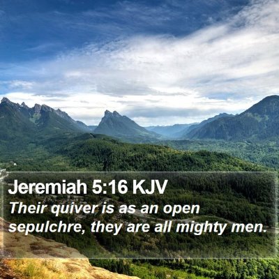 Jeremiah 5:16 KJV Bible Verse Image