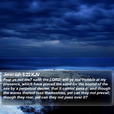 Jeremiah 5:22 KJV Bible Verse Image