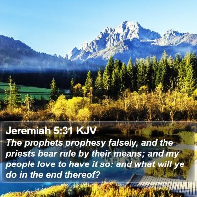 Jeremiah 5:31 KJV Bible Verse Image
