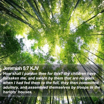 Jeremiah 5:7 KJV Bible Verse Image