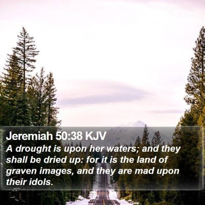 Jeremiah 50:38 KJV Bible Verse Image