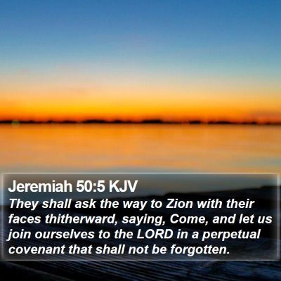 Jeremiah 50:5 KJV Bible Verse Image