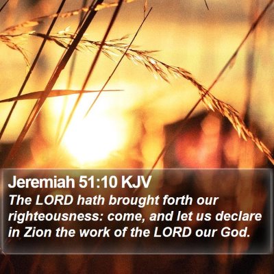 Jeremiah 51:10 KJV Bible Verse Image