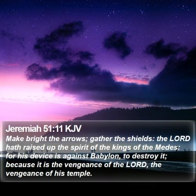 Jeremiah 51:11 KJV Bible Verse Image