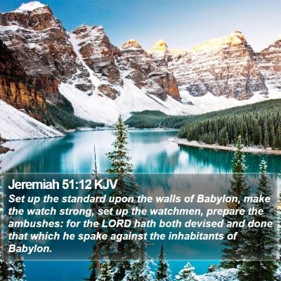 Jeremiah 51:12 KJV Bible Verse Image