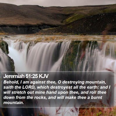 Jeremiah 51:25 KJV Bible Verse Image