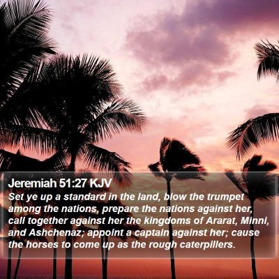 Jeremiah 51:27 KJV Bible Verse Image