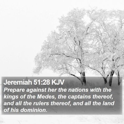 Jeremiah 51:28 KJV Bible Verse Image
