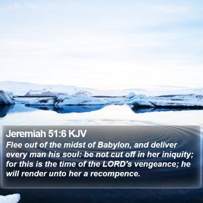 Jeremiah 51:6 KJV Bible Verse Image