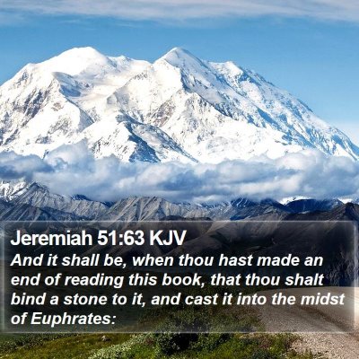 Jeremiah 51:63 KJV Bible Verse Image