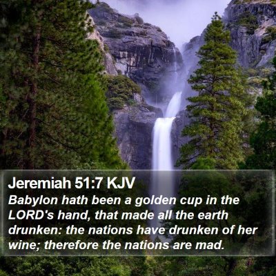 Jeremiah 51:7 KJV Bible Verse Image