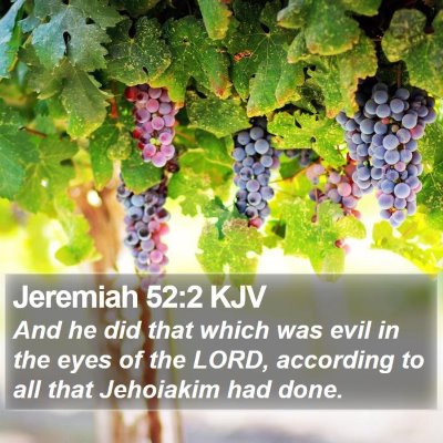 Jeremiah 52:2 KJV Bible Verse Image