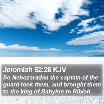 Jeremiah 52:26 KJV Bible Verse Image