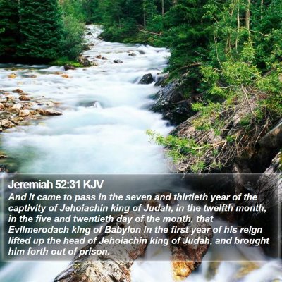 Jeremiah 52:31 KJV Bible Verse Image