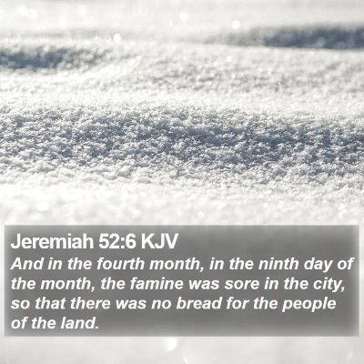 Jeremiah 52:6 KJV Bible Verse Image
