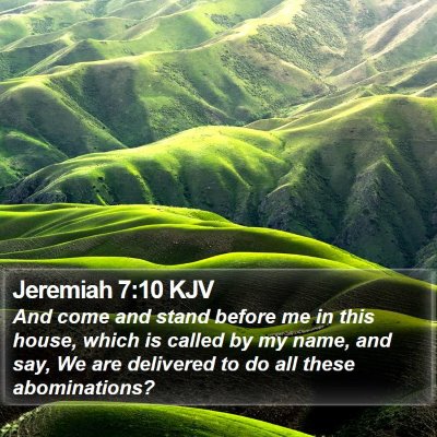 Jeremiah 7:10 KJV Bible Verse Image