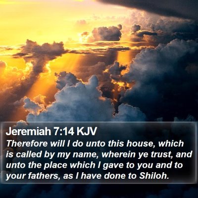 Jeremiah 7:14 KJV Bible Verse Image
