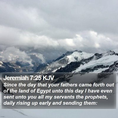 Jeremiah 7:25 KJV Bible Verse Image