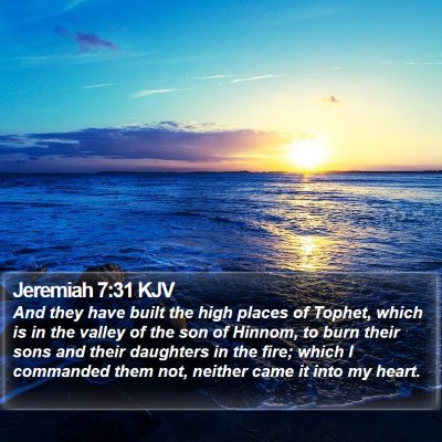 Jeremiah 7:31 KJV Bible Verse Image