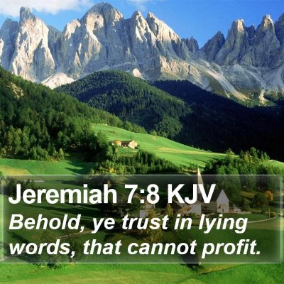 Jeremiah 7:8 KJV Bible Verse Image