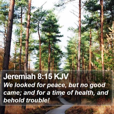 Jeremiah 8:15 KJV Bible Verse Image